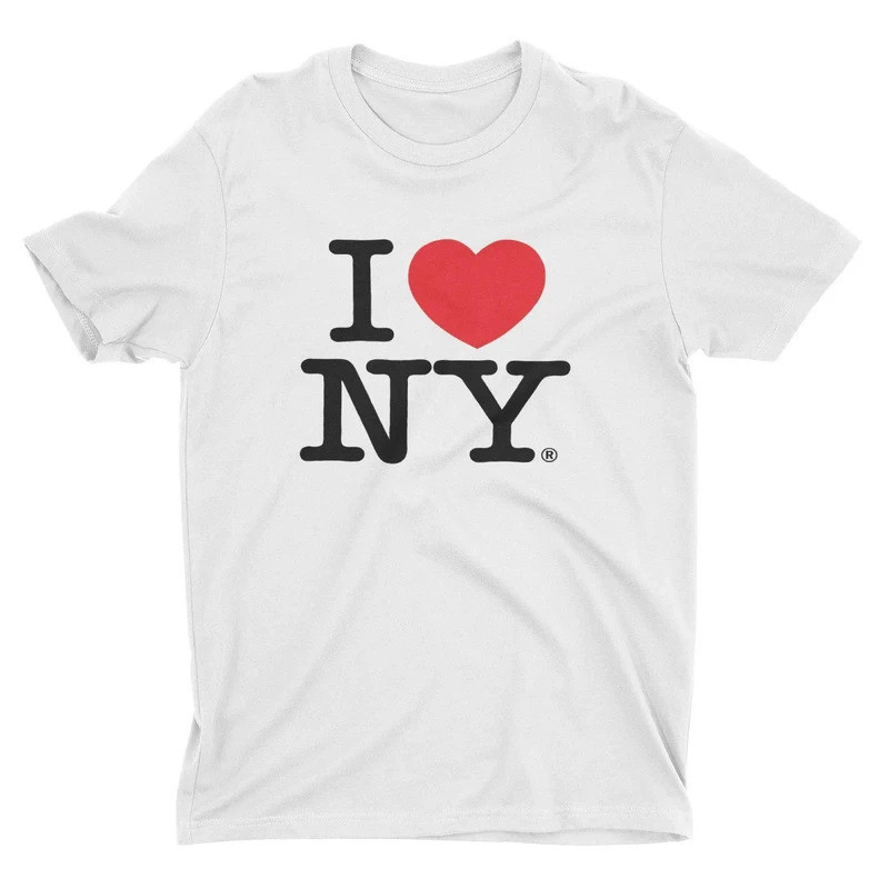 เสื้อยืด I Love NY ของที่ระลึกจากนิวยอร์ก I Heart NY ได้รับการอนุมัติอย่างถูกต้องจาก NYC ift