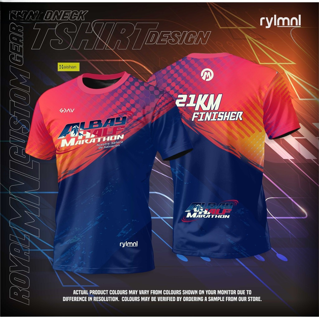 [ดีไซน์ใหม่] เสื้อยืดที่ระลึกมาราธอน 42K Half Marathon 21K Finisher Uniform Unisex Loose Breathable 