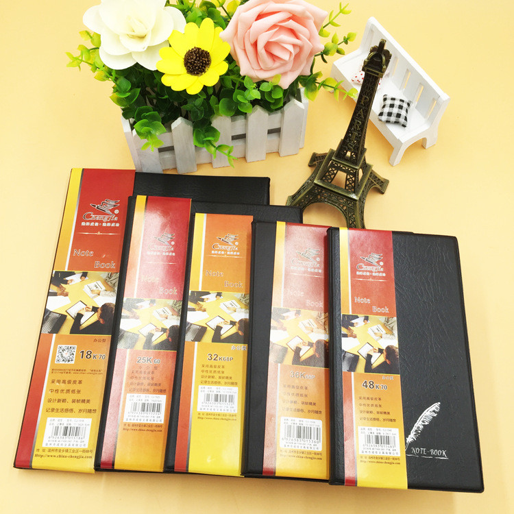 Xuening 32K60K18Kpu Cover Notepad สํานักงานธุรกิจโน้ตบุ๊ค Recordbook บาง