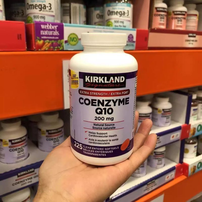 优品☆พร้อมสต็อก Canada Kirkland Kirkland Coenzyme Q10 Capsules Coq10 200mg225 แคปซูล 5-201p