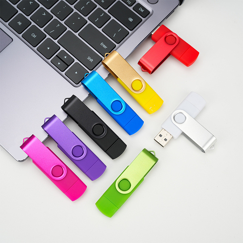คอมพิวเตอร์หมุนโลหะ, หน่วยความจําโทรศัพท์มือถือ USB แฟลชไดรฟ์, type-C dual-use, 16G, 32GB, 64GB, 128