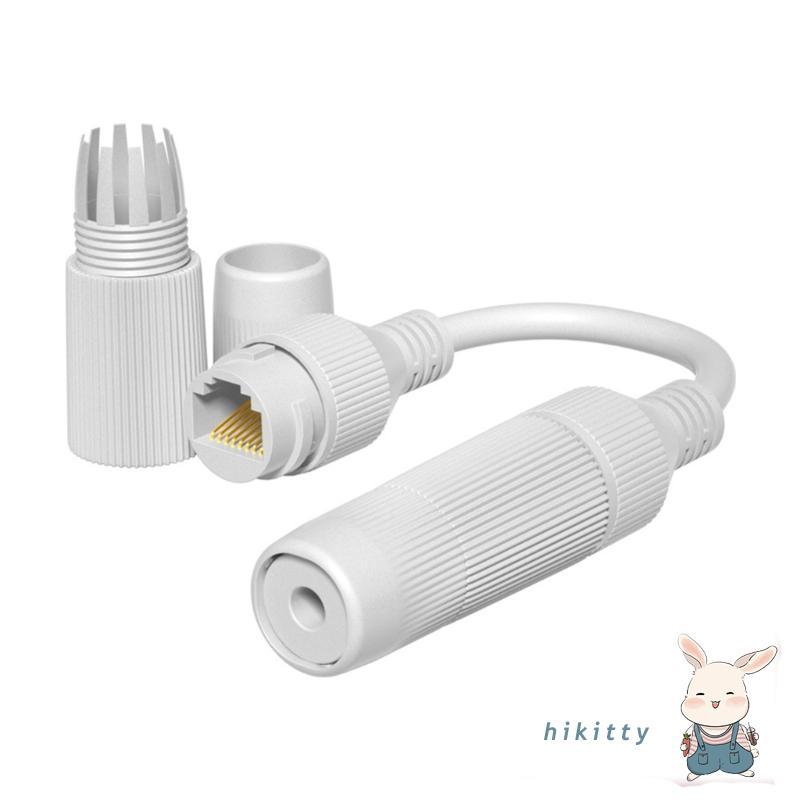 HIK RJ45 กันน้ํา IP67 Ethernet Cable Connector ป้องกันด้วยสายเคเบิล