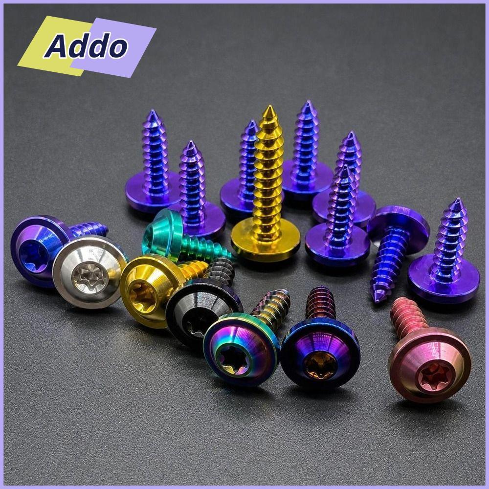 ADDO.PH Self Tapping Screw, Titanium M4 M5 Torx Umbrella Screw, Torx Drive GR5 Titanium Fastener
