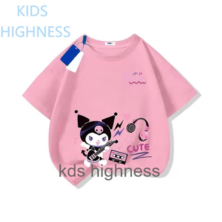 เสื้อผ้าเด็ก แฟชั่น sanrio kuromi mymelody ผ้าฝ้าย น่ารัก การ์ตูน เสื้อคอกลม เสื้อยืด ส่งเร็ว จัดส่งจากไทย