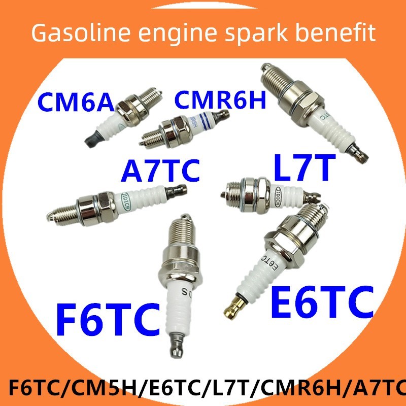 เครื่องยนต์เบนซินเครื่องกําเนิดไฟฟ้า Spark Plug CM5H เครื่องตัดหญ้า F7TC Cultivator F6TC ปั๊มน้ําสอง