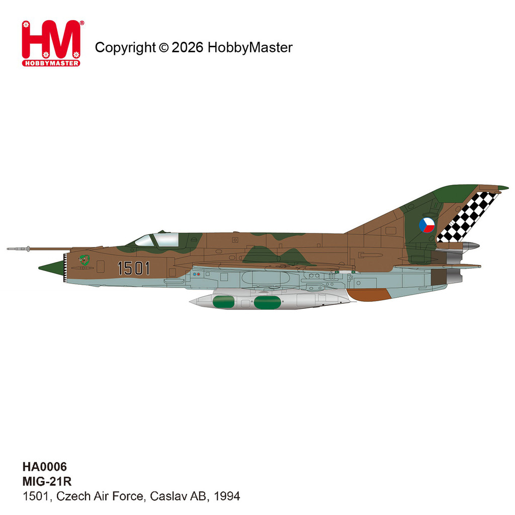 HA0006 1/72 เช็ก Air Force MIG-21R MIG 21 Fighter Alloy รุ่น Caslav AB