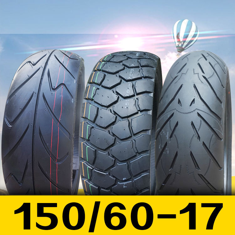ยางรถจักรยานยนต์150/60-17 Turtle Back All-Terrain Rally Tyre 150 / 60R17 ยางเรเดียลเหล็กกึ่งร้อนละลา