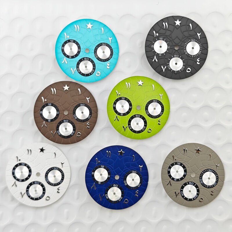 VK63 Dial Panda Dial ดัดแปลง Chronograph Surface มัลติฟังก์ชั่นกีฬานาฬิกาควอตซ์อุปกรณ์เสริมประกอบ