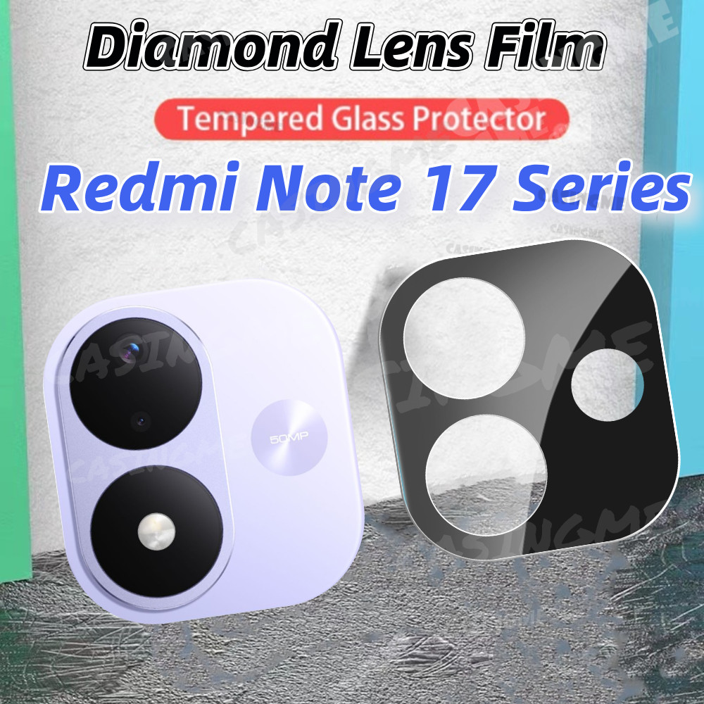 สําหรับ Redmi หมายเหตุ 17 Series 3D สีดําเลนส์กล้อง Full Coverage สําหรับ Redm Note17 หมายเหตุ 17 17Note RedmNote17 Pro Max 5G กล้องป้องกันฟิล์มกระจกนิรภัยเลนส์ป้องกัน