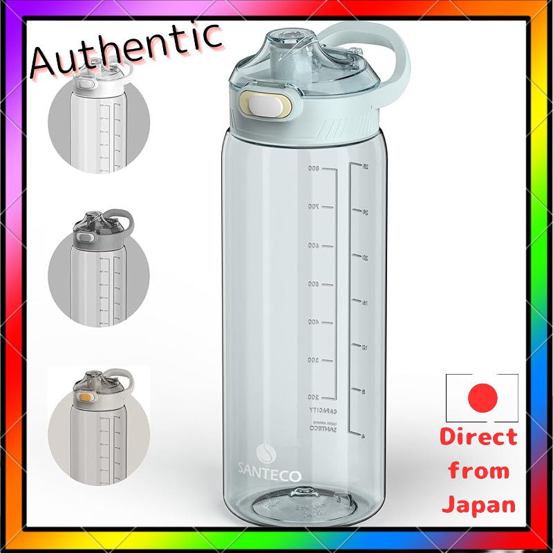 SANTECO 1000ML Direct Drinking Bottle 1L USA Tritan BPA-Free Ultra Lightweight Portable Stylish Easy