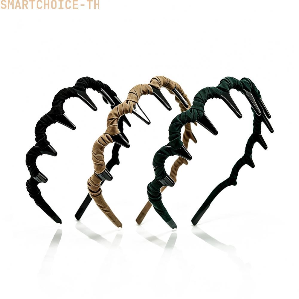 [SMT]Wavy Hair Band Stylish Fashion Look Wavy Pattern Design Secure Hold Teeth