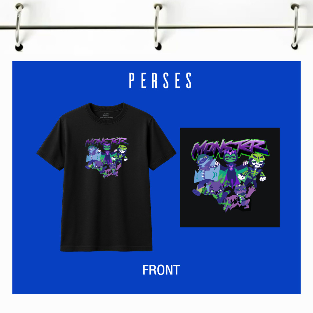 เสื้อยืด T-Shirt Perses Monster ผ้าฝ้ายแท้ S-5XL