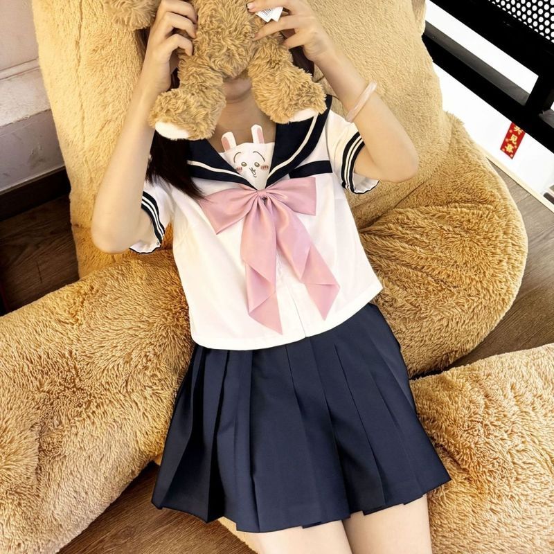 2025 เสื้อผ้าเด็ก Original JK ชุดอนุบาล Jk ชุดกะลาสีชุดนุ่มสาวน่ารัก Top KJY