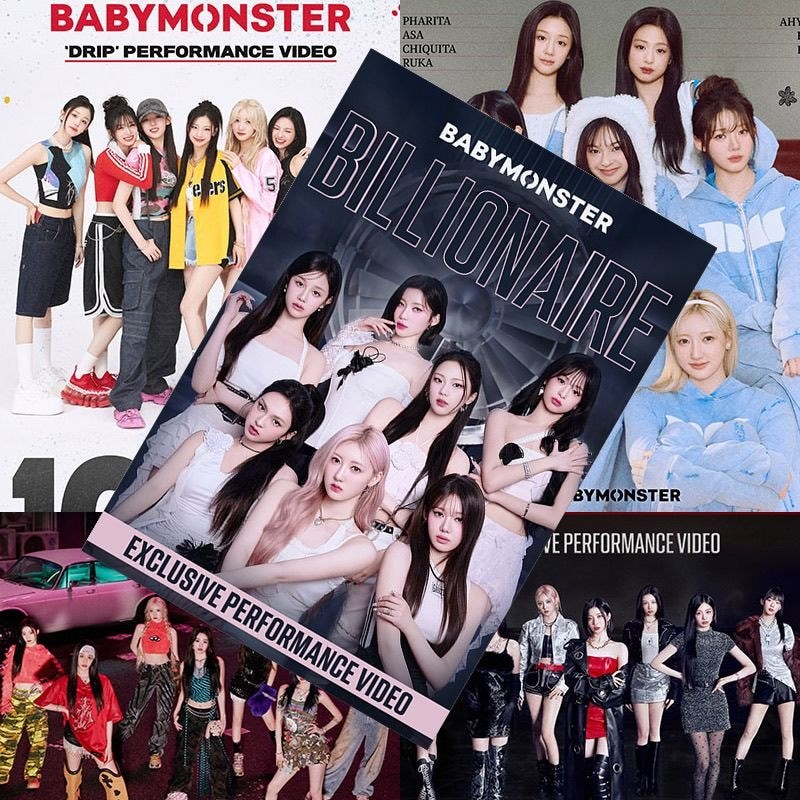 Baby babymonster โปสเตอร์ Wall HD Shin Sha Lan Zheng Yaqi โปสเตอร์หอพักนักเรียน