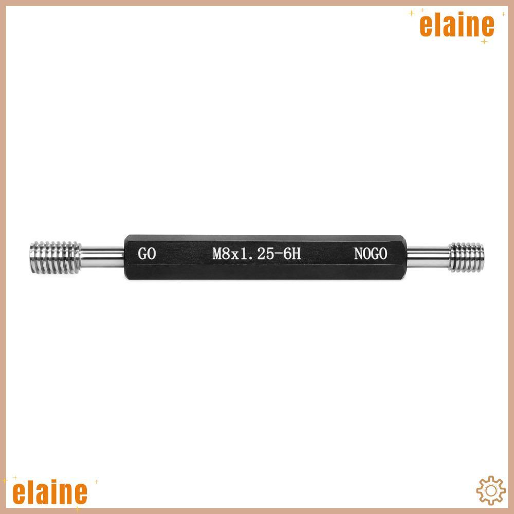 ELAINE Thread Gage, ความยาว 90 มม. 6H Tolerance Thread Plug Gauge, Precision Hex Handle ปลายคู่ด้ายเ
