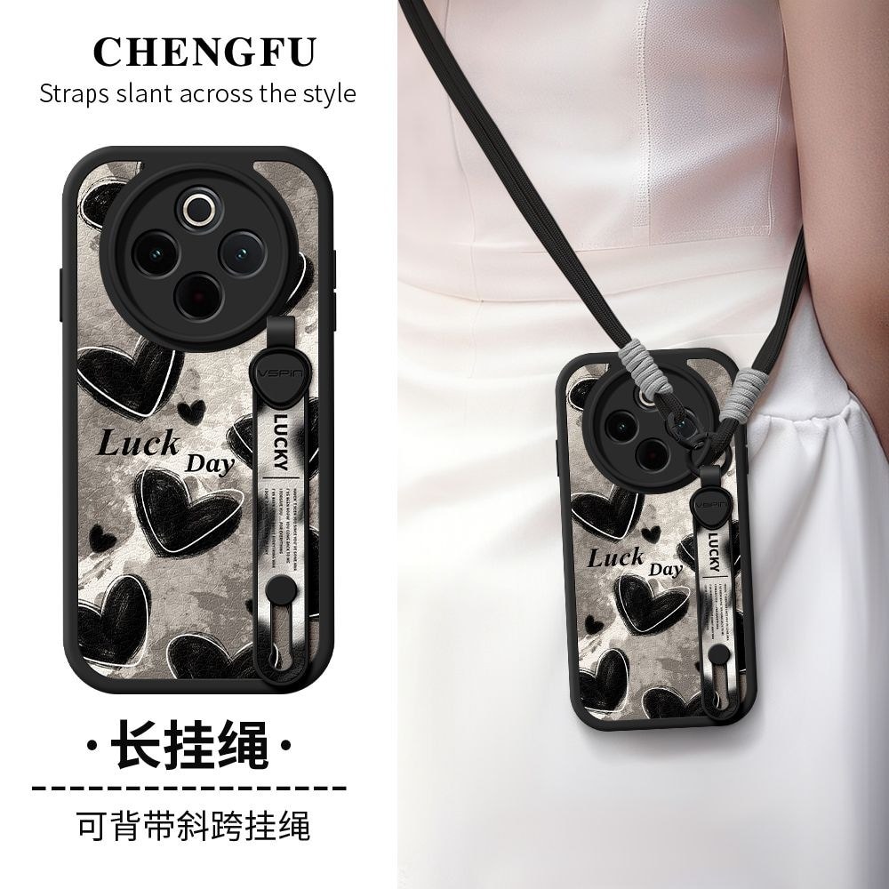 เคสโทรศัพท์ Vivoypro y Lanyard yi Female y Love Smiley Face yy#vivoypro手机壳y挂绳yi女y爱心笑脸yy/8/27
