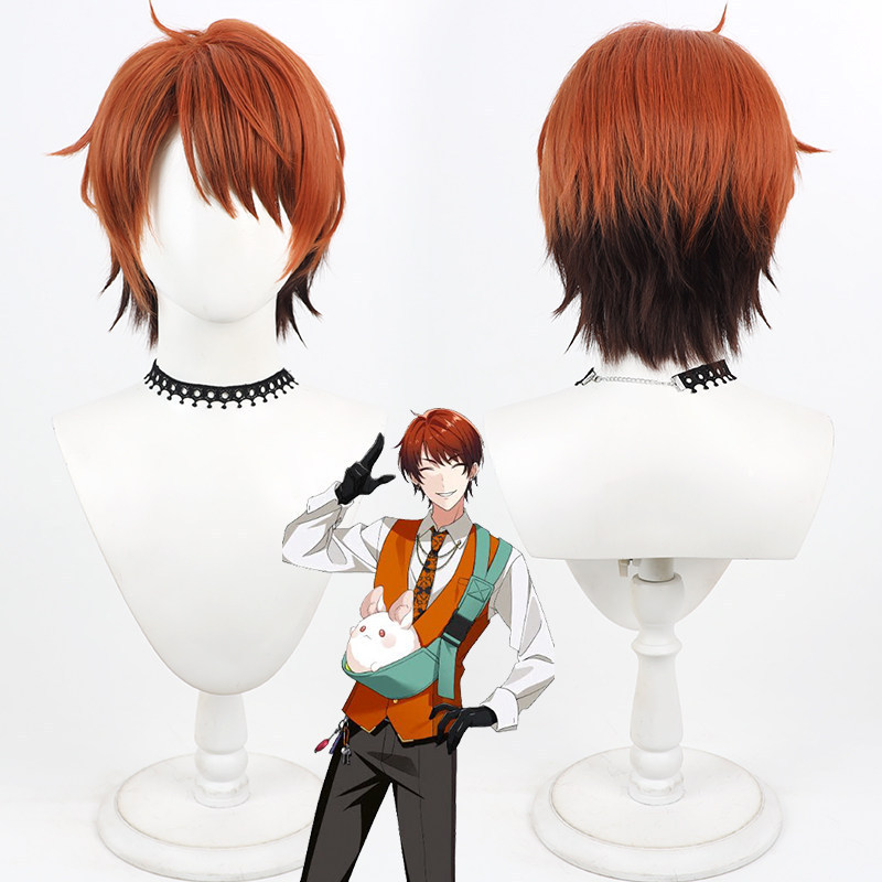 Kuzunoha Yo Ameiro Paradox Cosplay Wig Teased Roots Two‑Tone Layer Gradient Synthetic Wig for Cospla