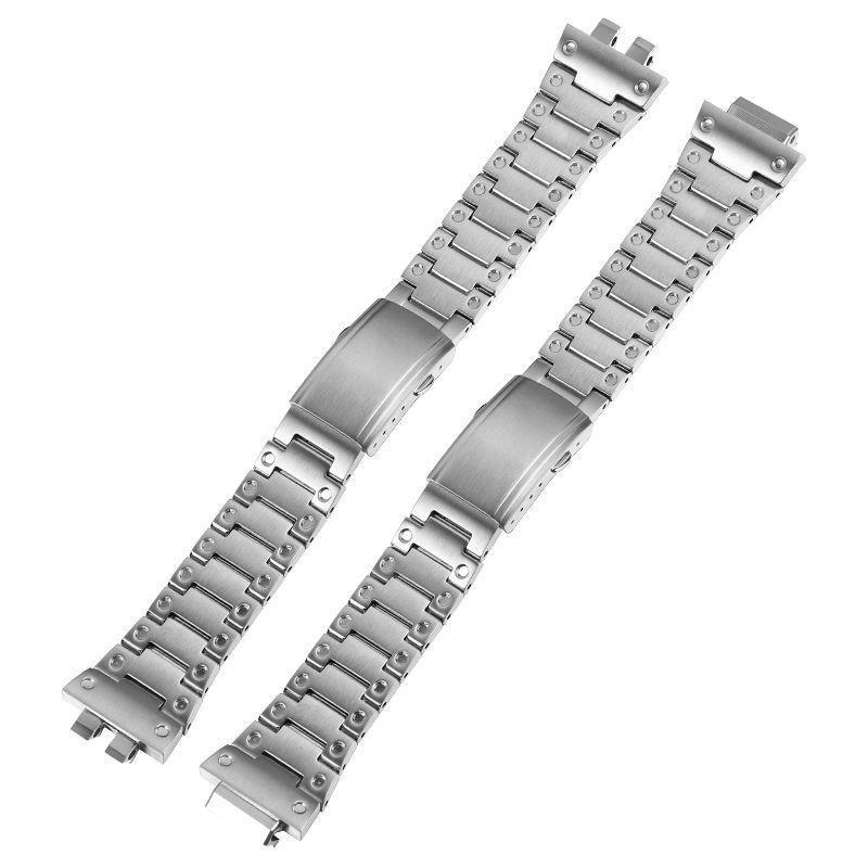 สายนาฬิกา ปรับให้เข้ากับสาย Casio GA-2100 สายเหล็ก GM2100 สแตนเลส Solid Quick Release DW5600 สร้อยข้