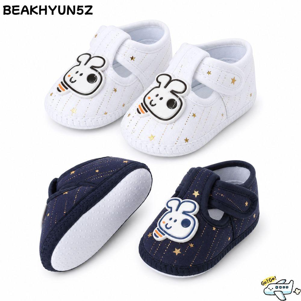 BEAKHYUN5Z First Walker Shoes, Anti-slip Cartoon Animals Infant Walker Shoes, Cute Breathable Soft S