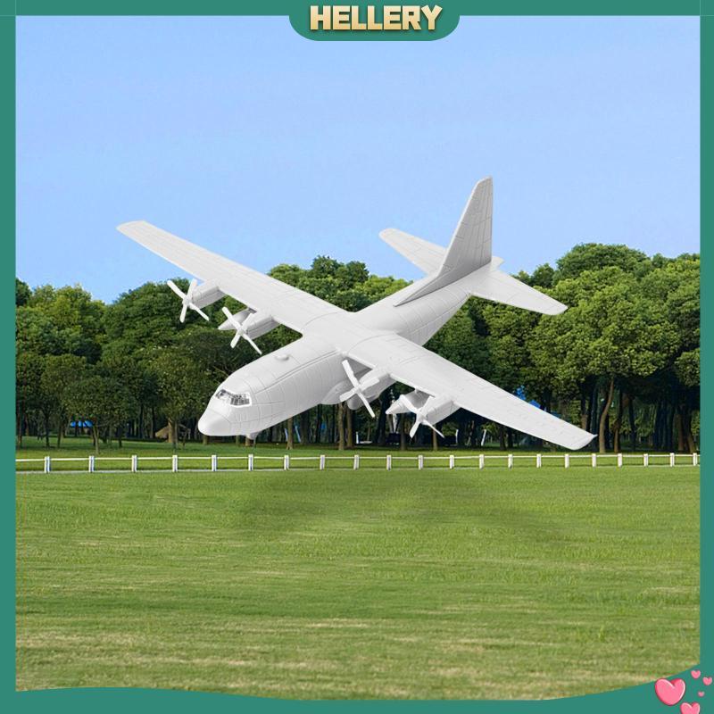 [HelleryTH] 1/144 Transport Plane Model ,Airplane Model, US C130 Miniature 4D พร้อมขาตั้งคอลเลกชันตก