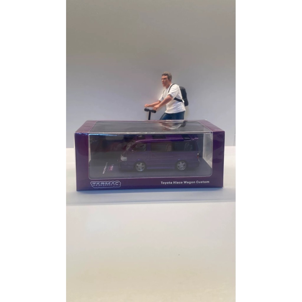 [สต๊อกพร้อม] 1: 64Tarmac Works Car Model Toyota Sea Lion Purple Car Model ใหม่เอี่ยมยังไม่ได้เปิด, ส