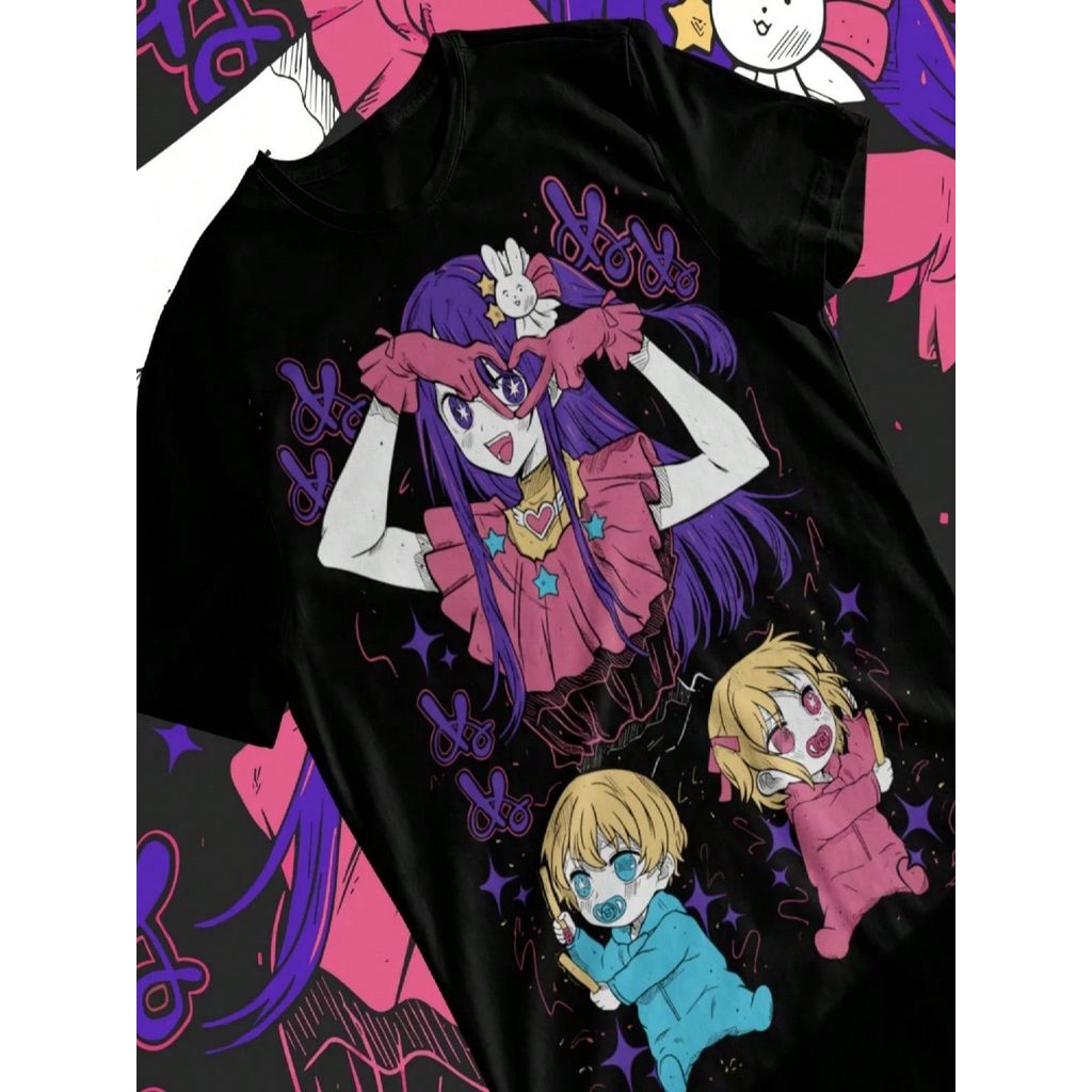 Oshi No Ko Ai Hoshino มังงะอะนิเมะ Waifu เสื้อยืด Unisex เสื้อยืด Soft Tee
