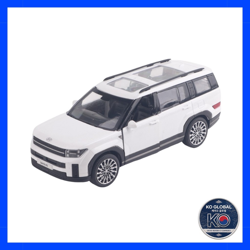 [เกาหลี]🇰🇷 [Hyundai] Santafe Diecast Mini Car, 1 ชิ้น / Korean Diecast Mini Car Pramodel / Miniature