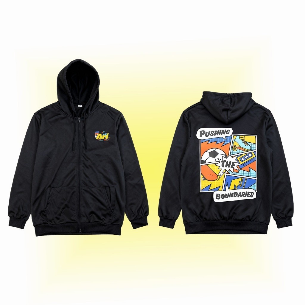 [COD][S-5XL]เสื้อฮู้ดดี้ Ari Football Zip-Up Hoodie แขนยาว ผ้าฝ้าย แฟชั่น Hoodie เสื้อฮู้ดดี้ลายกราฟ