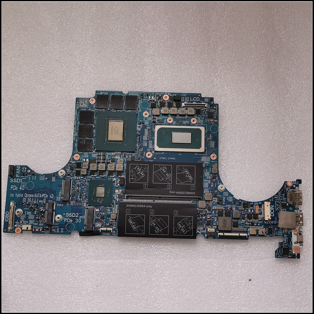 ต้นฉบับ DELL Dell Inspiron 16 7610 เมนบอร์ดโน๊ตบุ๊ค 19843-1 i7