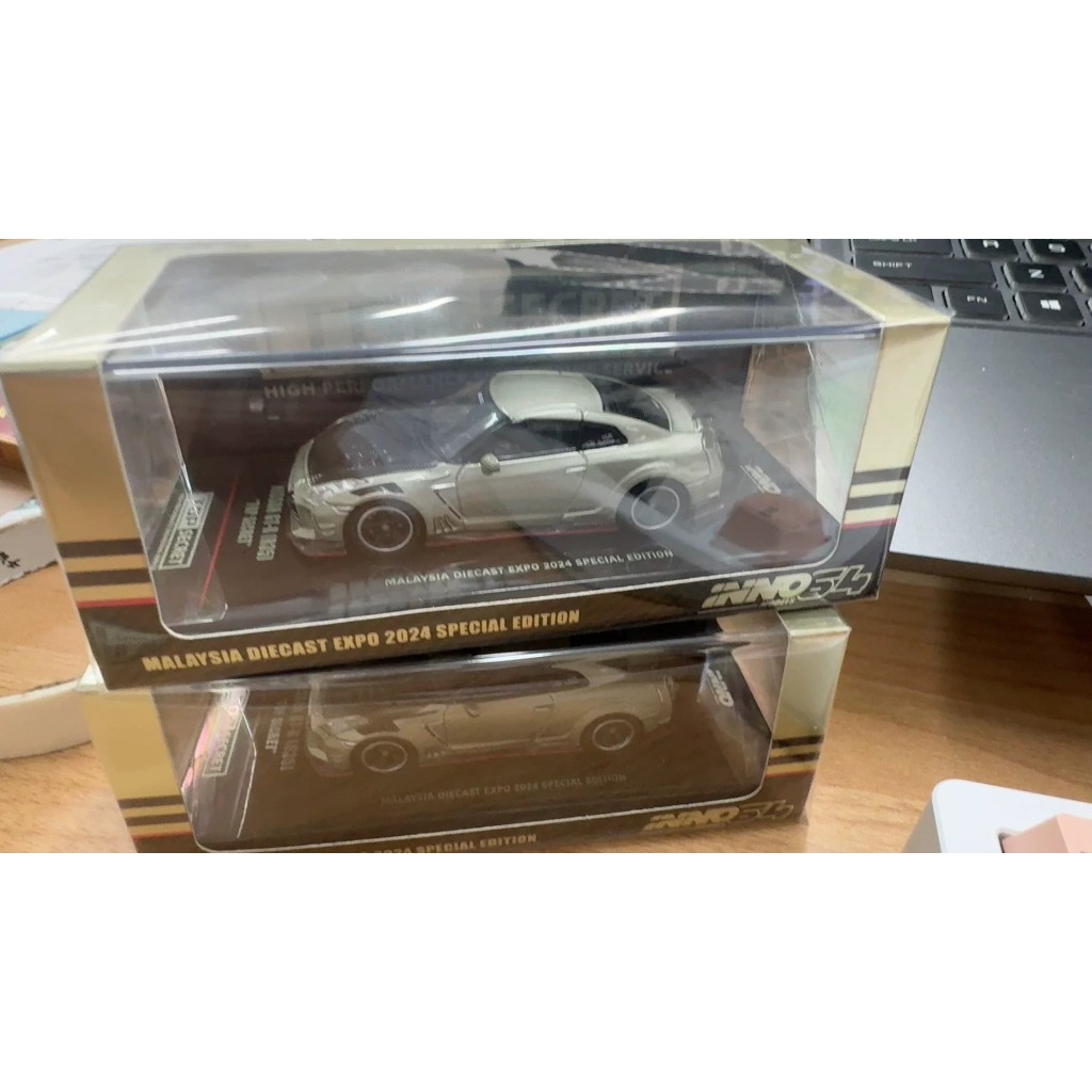 [คลังสินค้าพร้อม] Inno64 Alloy 1: 64 Top Secret GT-R (R35) 2024 Malaysia Car Model Show/Hong Kong Ca