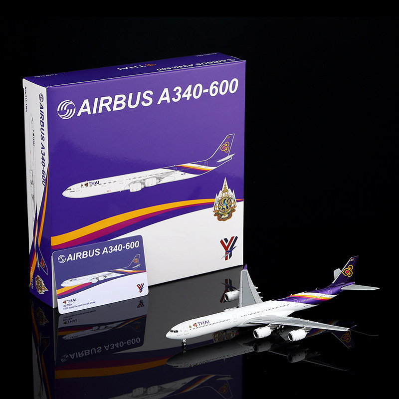 YY Wings 1/400 Thai Airlines A340-600 เครื่องบินโดยสารโลหะผสม รุ่น HS-TNA