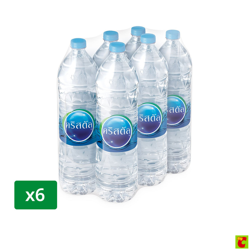 คริสตัล น้ำดื่ม 1500 มล. แพ็ค 6