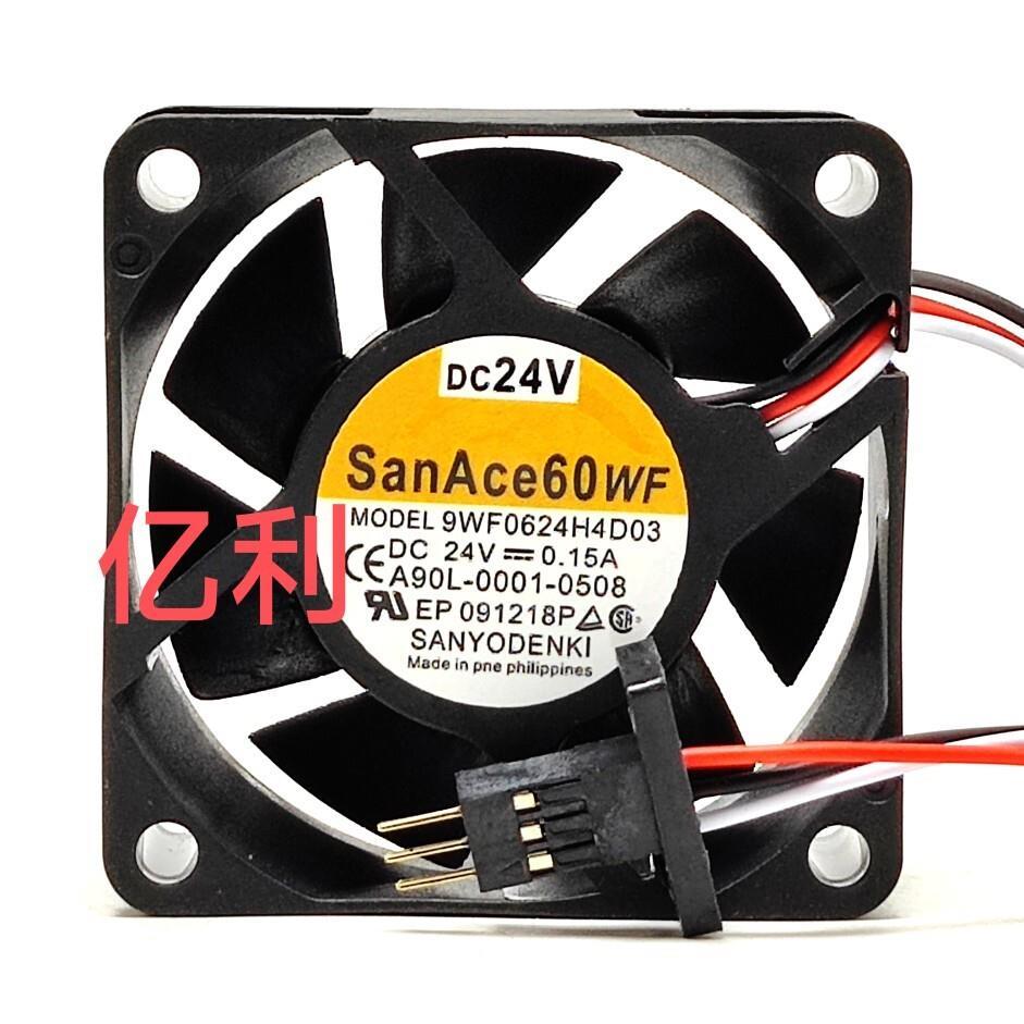 SanAce60WF 9WF0624H4D03 24V 0.15A 6CM 6025 Fenasco ระบบพัดลมเฉพาะ