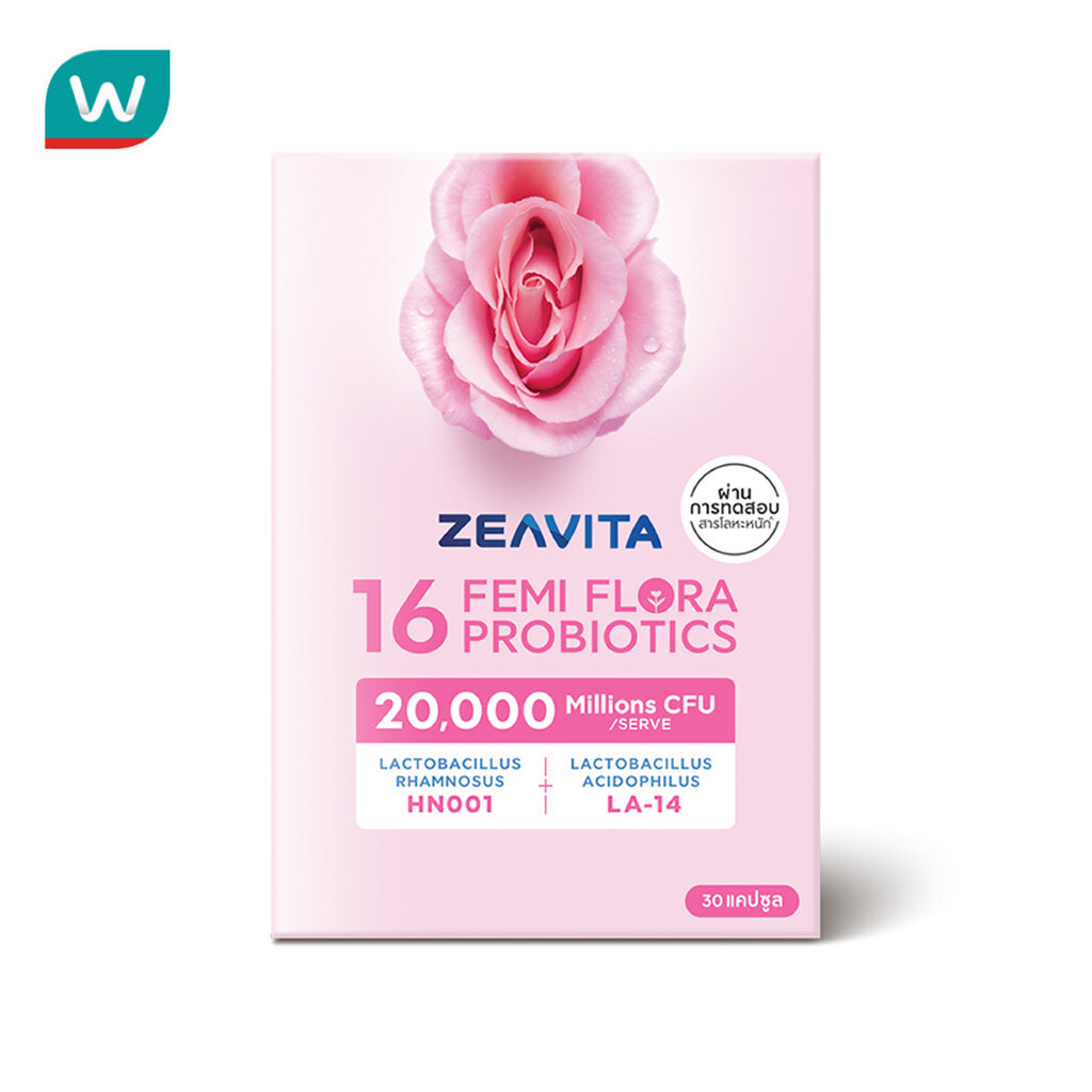 Zeavita ซีวิต้า 16 เฟมิ ฟลอร่า โพรไบโอติก 30 แคปซูล