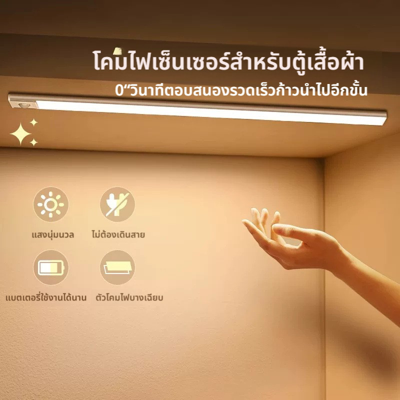 ตู้เหนี่ยวนําอัจฉริยะแสงแม่เหล็กบางเฉียบกาวในตัวนําแถบแสงชาร์จตู้เสื้อผ้าตู้ร่างกายมนุษย์แสงเหนี่ยวนํา