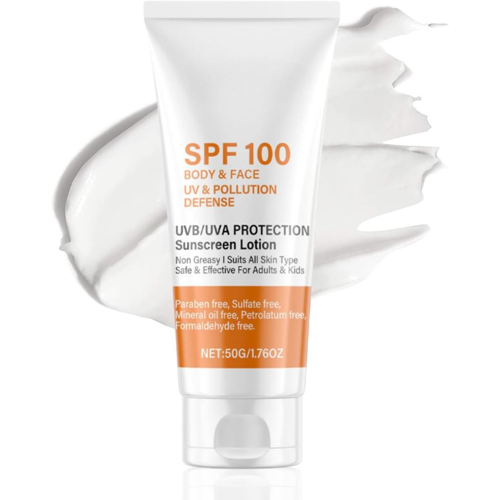 ครีมกันแดด SPF 100 พร้อมครีมกันแดด UVB/UV Protective