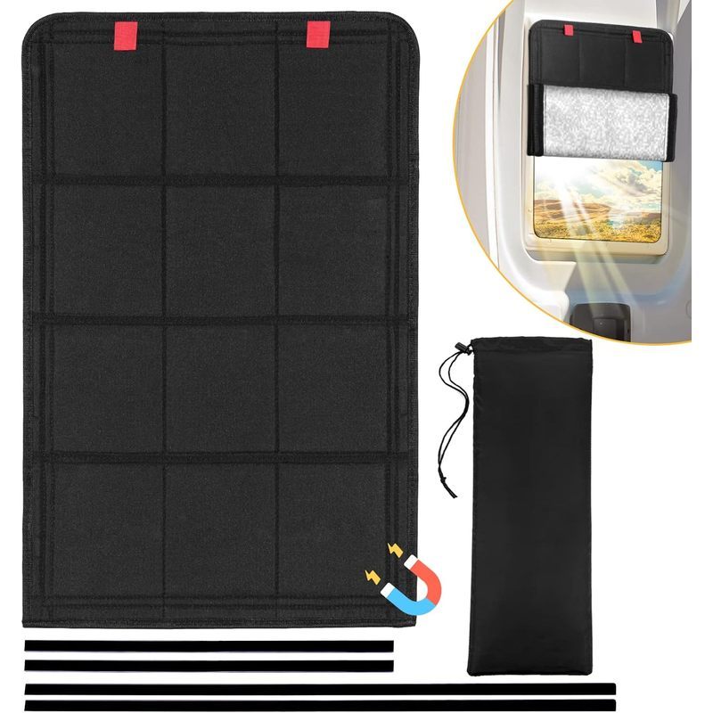 Funomo RV Door Window Shade, แม่เหล็กพับได้ RV Blackout Window Cover