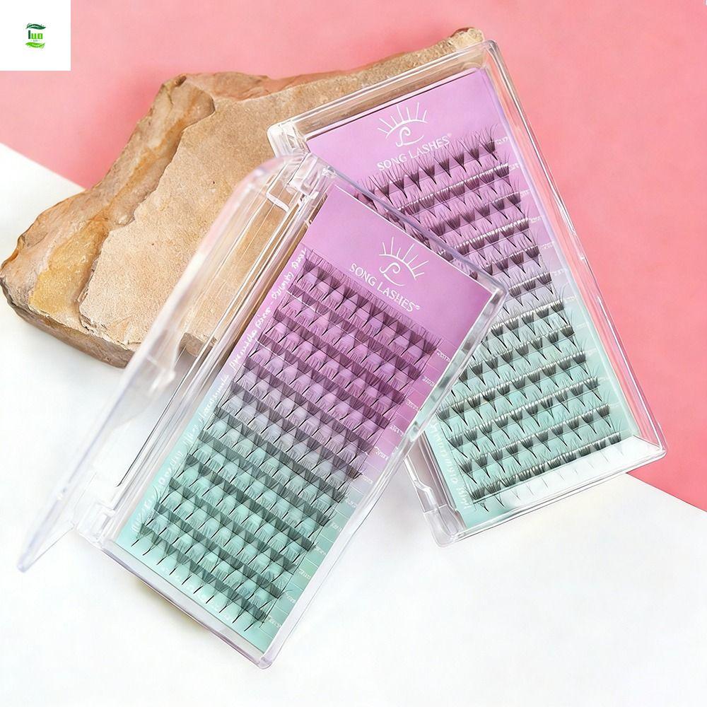 LUOLVTH ขนตาปลอม, วัสดุ PBT 6D Volume ขนตาปลอม, Professional Grade 8D Volume Sharp Thin Pointy Base 