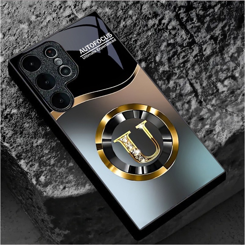 Letter Design UM ออกแบบเคสโทรศัพท์สําหรับ Samsung Galaxy S20 S21 S22 S23 S24 S25 S26 Ultra Plus S23 