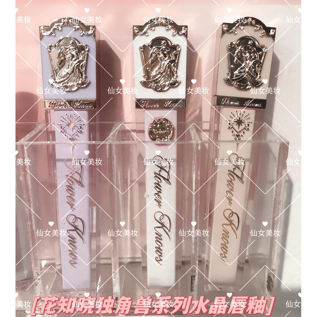 flower knows กล่อง flower knows Flower Knows Unicorn Crystal Lip Glaze Mirror Water Gloss Forming Fi