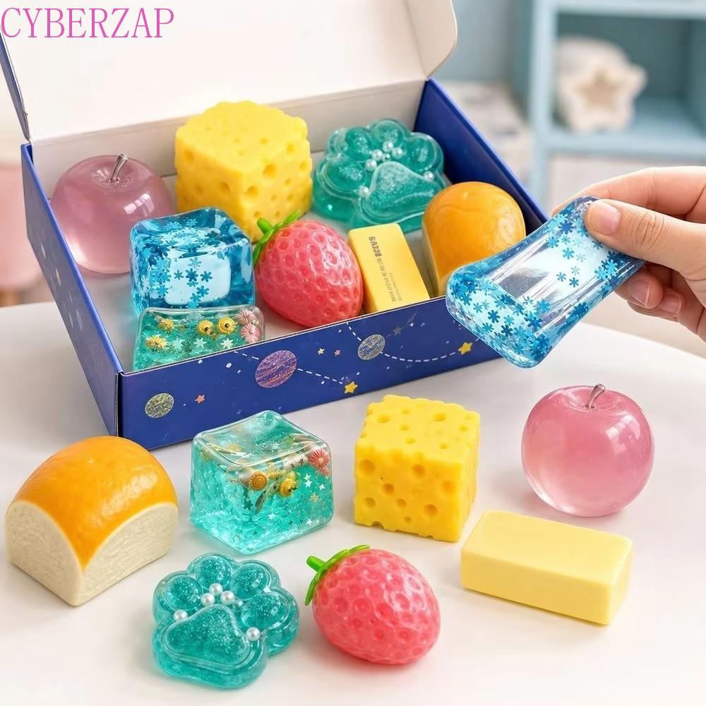 CYBERZAP Butter Squishy Toy, Slow Rising Butter Bread Sensory Fidget Toy, Sensory Toy ทําความสะอาดง่