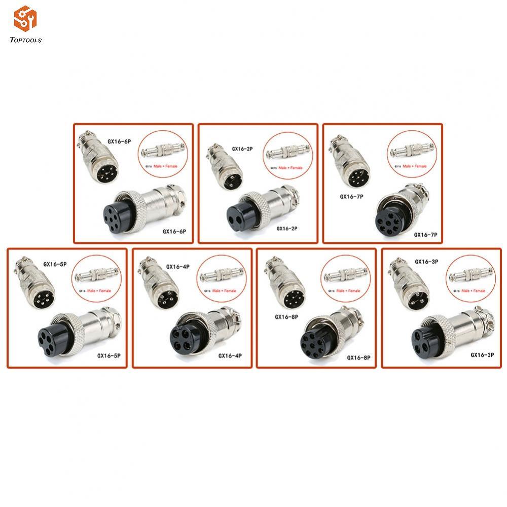 อเนกประสงค์ GX16 2Pin345678Pin ขั้วต่อปลั๊กการบินชายและหญิงความทนทานสูง