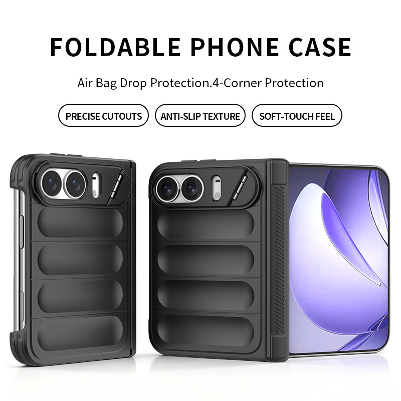 ฝาครอบรู้สึกที่เหมาะกับผิวสําหรับ iPhone Duo/iPhone พับ Anti falling mobile Hard Casing Phone Case