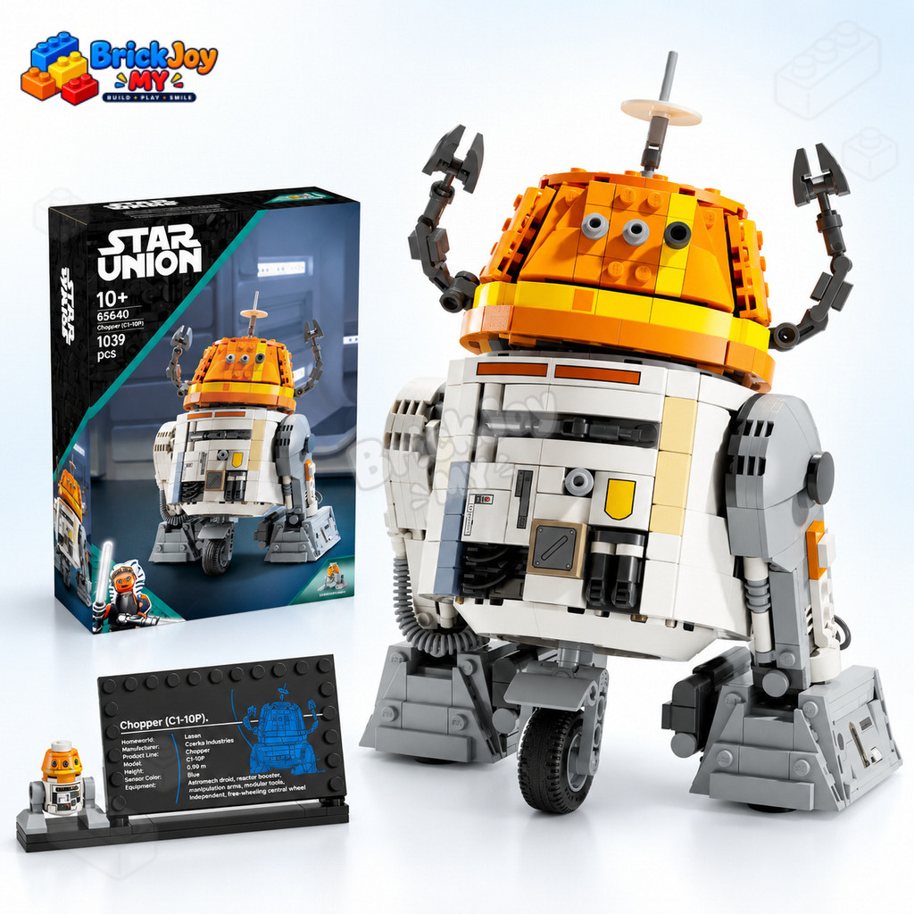 75416 Chopper C1-10P Building Blocks ชุด Ahsoka Astromech Droid หุ่นยนต์รุ่นสะสมของขวัญของเล่นสําหรั