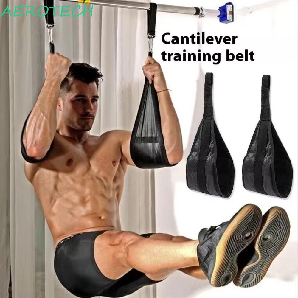 AEROTECH Fitness AB Sling Straps, Rip-Resistant แขวนขา Raiser เข็มขัดพยุงออกกําลังกาย, ผู้ชายผู้หญิง