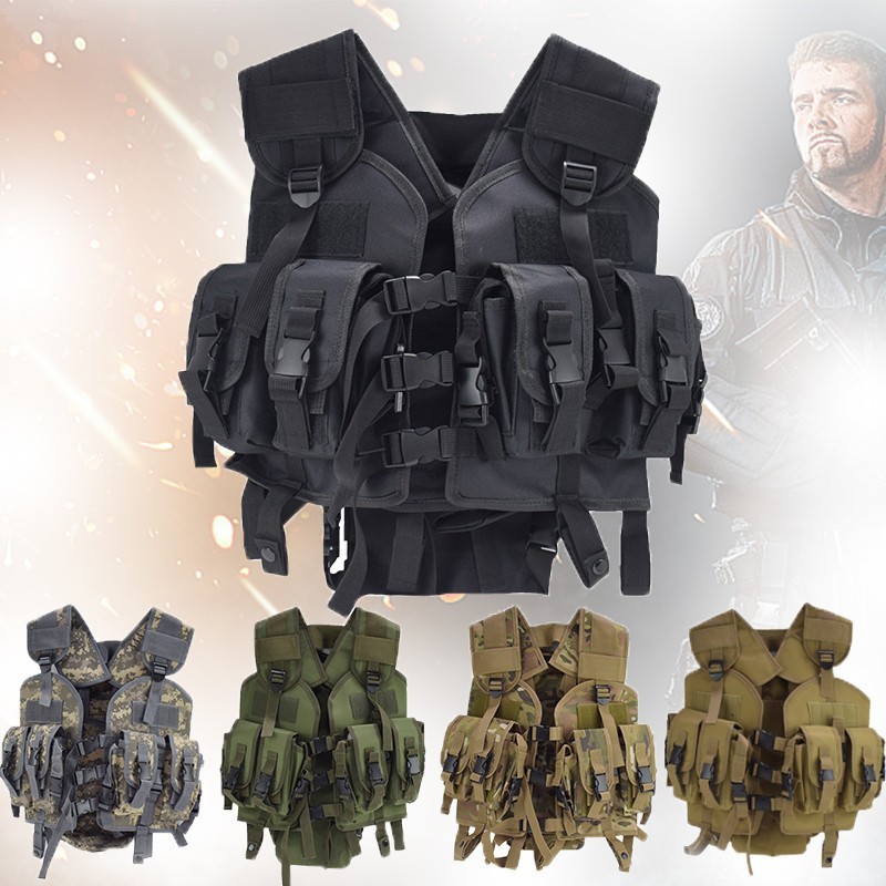 97Tactical vest Outdoor camouflage hiking vest for field use CS Tactical vest carrying equipment