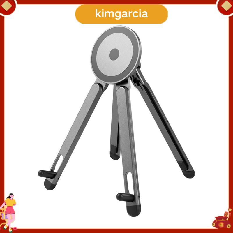 kimgarcia มัลติฟังก์ชั่แม่เหล็กแล็ปท็อปผู้ถือขาตั้งกล้องพับได้แบบพกพาโต๊ะสําหรับโทรศัพท์แท็บเล็ตโทรศ