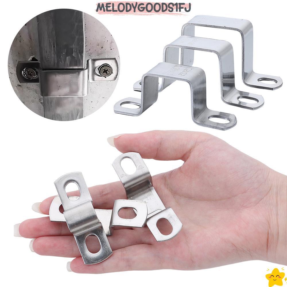 MELODYGOODS1FJ Ohm Tube Card, M-รูป U Square สี่เหลี่ยมผืนผ้าคลิป Horseback ท่อ Clamp, Fastening Buc