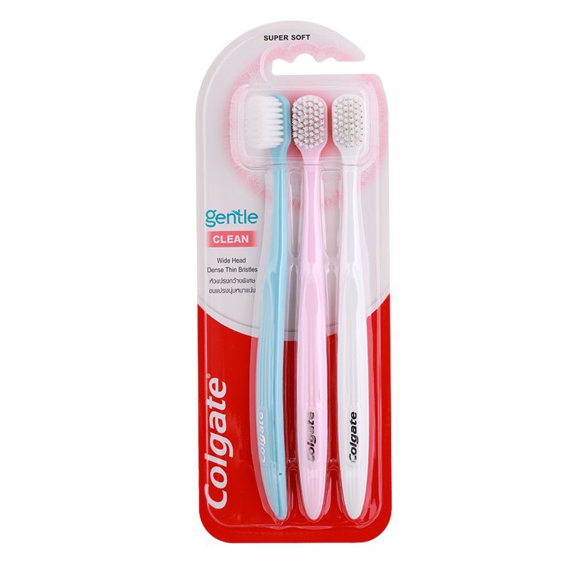คอลเกตแปรงสีฟันเจนเทิลคลีน แพค 3 Colgate Gentle Clean Toothbrush Pack 3