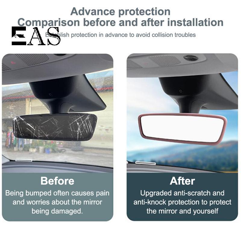 [EA] สําหรับรุ่น 3 Y Highland Juniper 2019-2025 ซิลิโคนด้านหลังดูกระจก Protector กรอบคอนโซลกลางกระจก